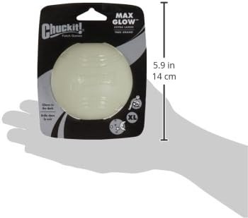 image:imageChuckit Glow in the Dark Bouncy Balls Ball for Dogs Chuckit Dog Toy Max Glow Balls Small 2 Inch Pack of 1ExtraLarge