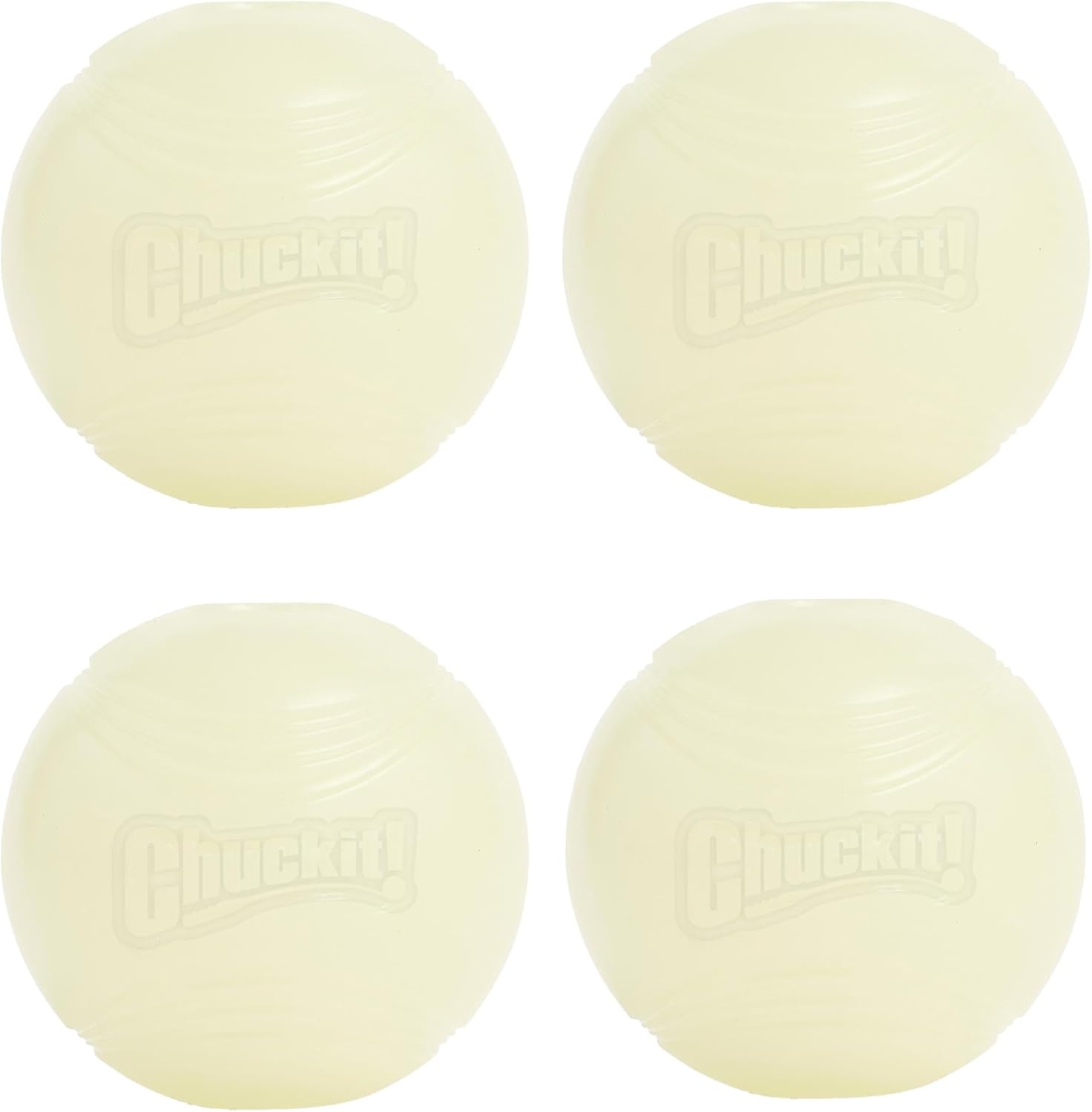 image:imageChuckit Glow in the Dark Bouncy Balls Ball for Dogs Chuckit Dog Toy Max Glow Balls Small 2 Inch Pack of 1Medium