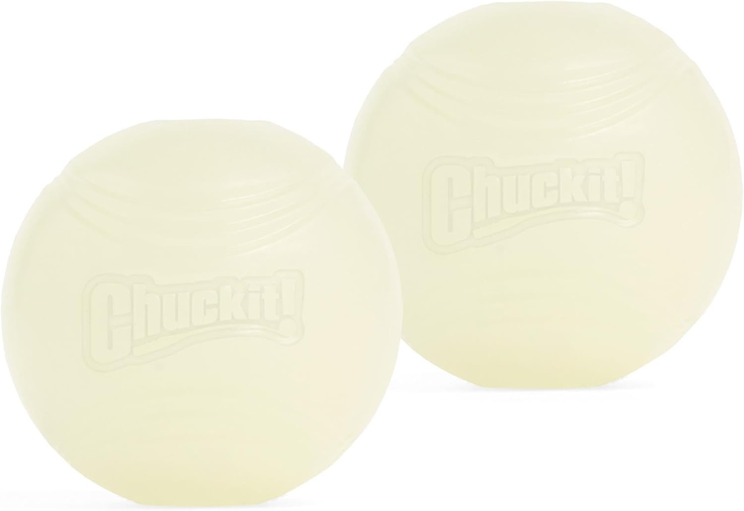 image:imageChuckit Glow in the Dark Bouncy Balls Ball for Dogs Chuckit Dog Toy Max Glow Balls Small 2 Inch Pack of 1Medium