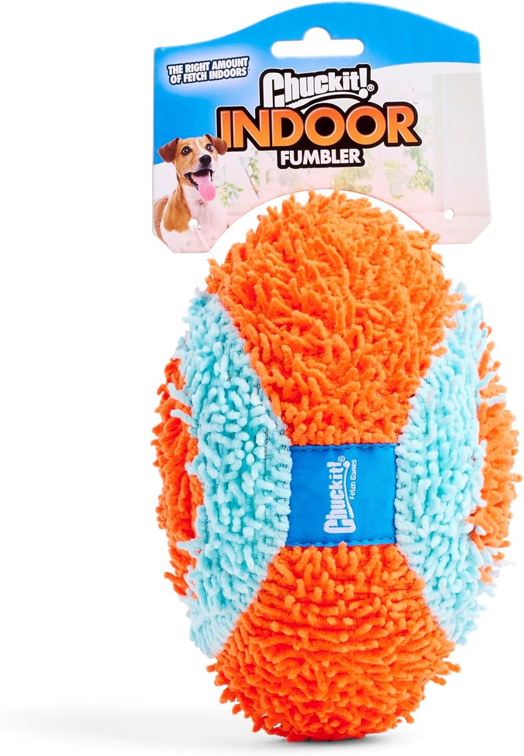 image:imageChuckit Indoor Fetch Ball Dog Toy for Dogs Interactive Dog Toys for Boredom 475 Inch Orange and BlueOrange Blue Roller