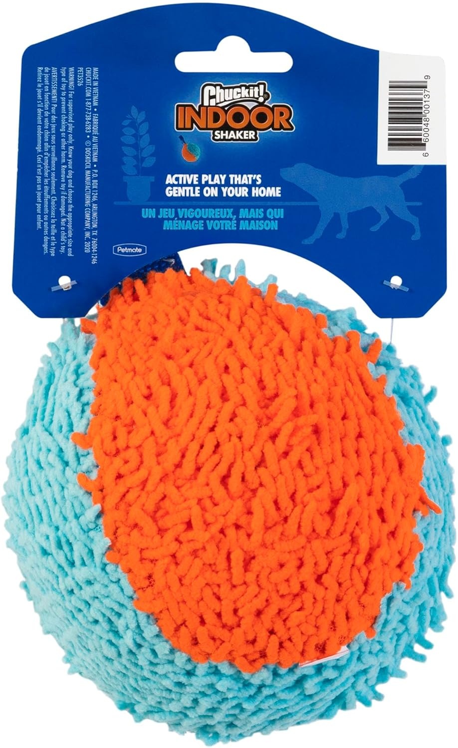 image:imageChuckit Indoor Fetch Ball Dog Toy for Dogs Interactive Dog Toys for Boredom 475 Inch Orange and BlueOrange Blue Shaker