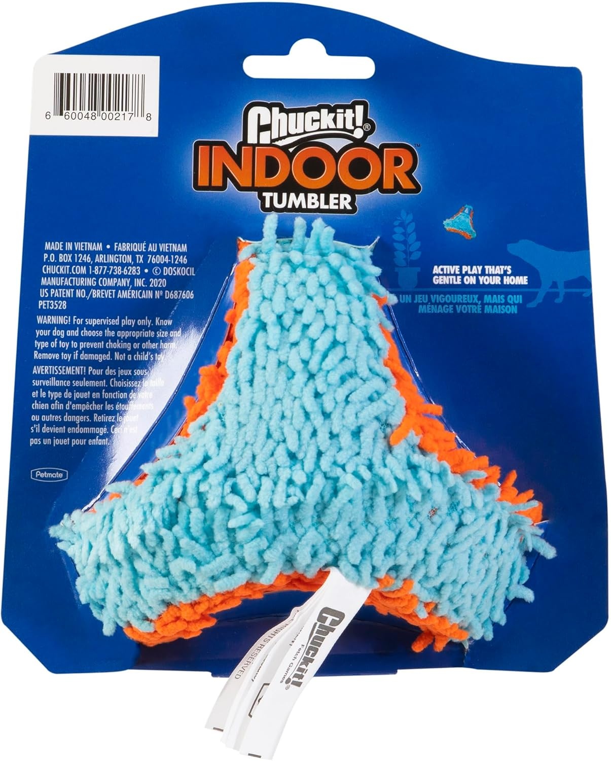 image:imageChuckit Indoor Fetch Ball Dog Toy for Dogs Interactive Dog Toys for Boredom 475 Inch Orange and BlueOrange Blue Tumbler