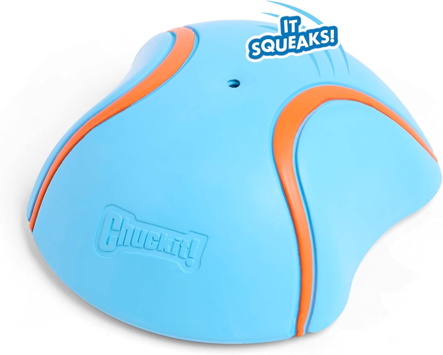 image:imageChuckit Indoor Super Slider SelfFetch Squeaky Toy for Dogs Glides Harmlessly On Most Surfaces Fun Dog Toys to Keep Them Busy For Small Medium and Large Breeds Durable Rubber1 Count Pack of 1