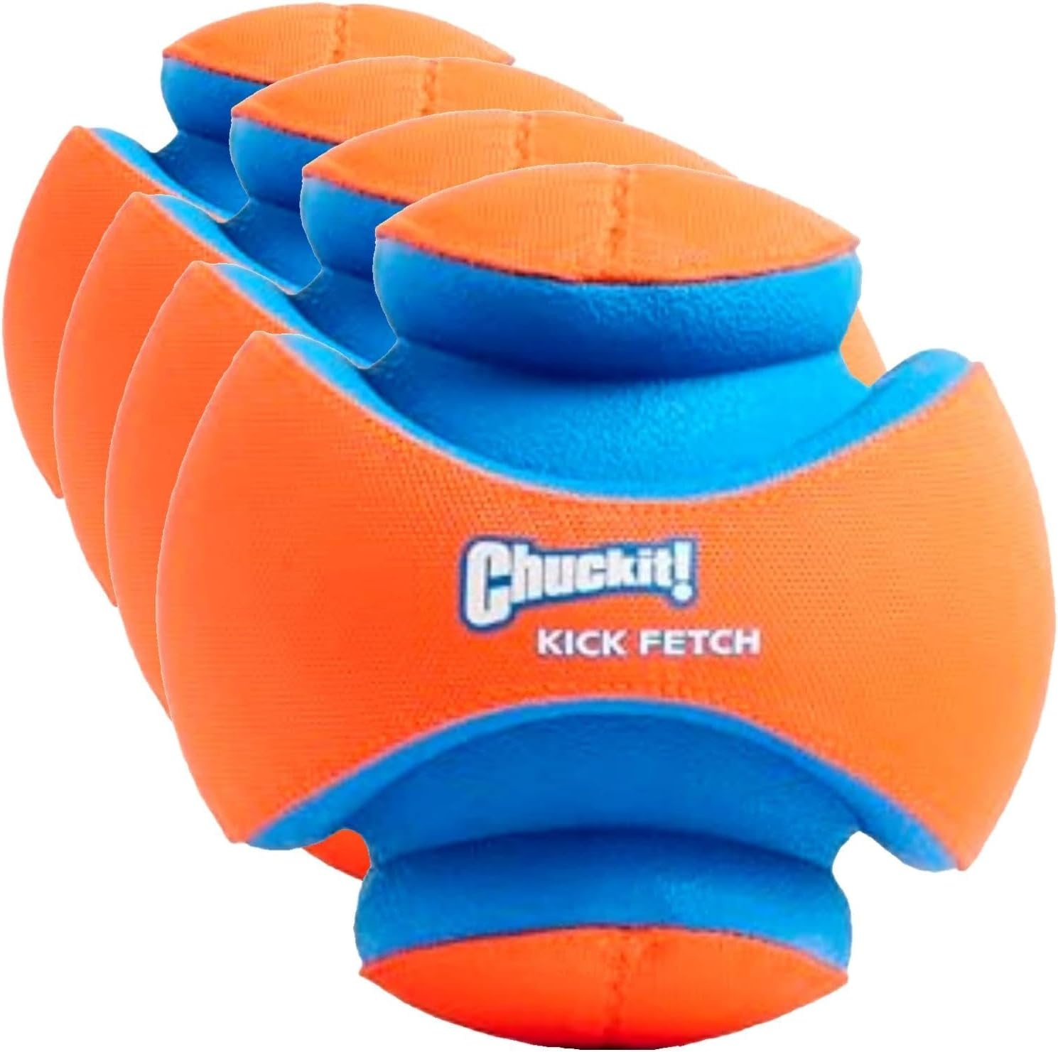 image:imageChuckit Kick Fetch Ball Dog Toy Small 6 InchLarge Pack of 4