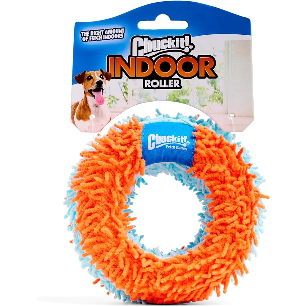 image:imageChuckit Indoor Fetch Ball Dog Toy for Dogs Interactive Dog Toys for Boredom 475 Inch Orange and BlueOrange Blue Squirrel
