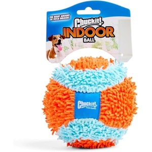 image:imageChuckit Indoor Fetch Ball Dog Toy for Dogs  Interactive Dog Toys for Boredom 475 Inch Orange and BlueOrange  Blue Fetch Ball