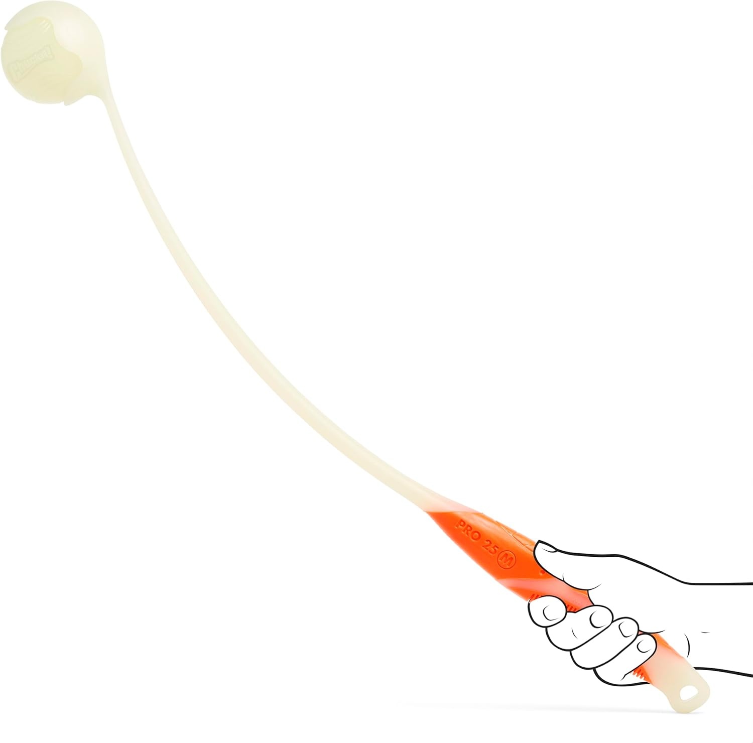 image:imageChuckit Pro Fetch Toy Dog Ball Launcher For Dogs Compatible With Any Medium Chuckit Medium Size 25 Inch Glow Ball25in