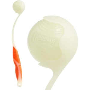 image:imageChuckit Pro Fetch Toy Dog Ball Launcher For Dogs Compatible With Any Medium Chuckit Medium Size 25 Inch  Glow Ball18in