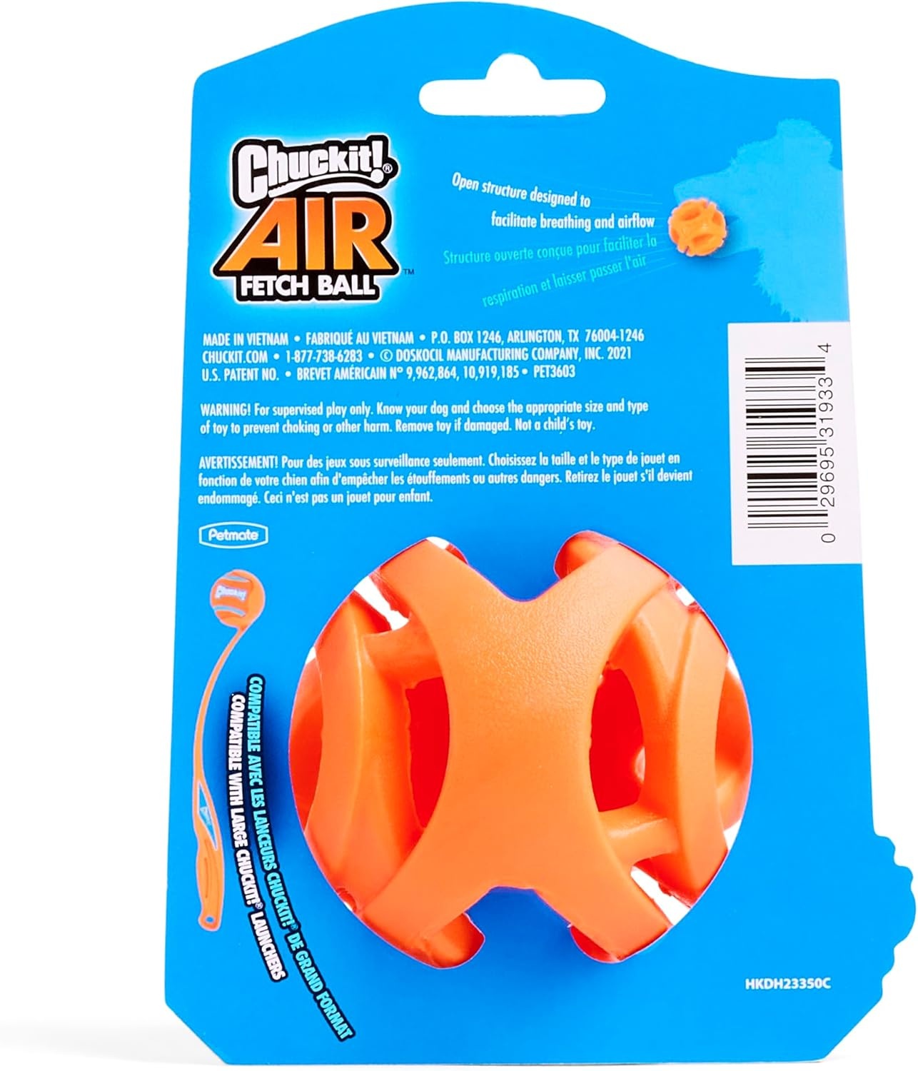 image:imageChuckit Air Fetch Ball Dog Toy Small 2 Inch Diameter for dogs 020 lbs Pack of 2Ball Large