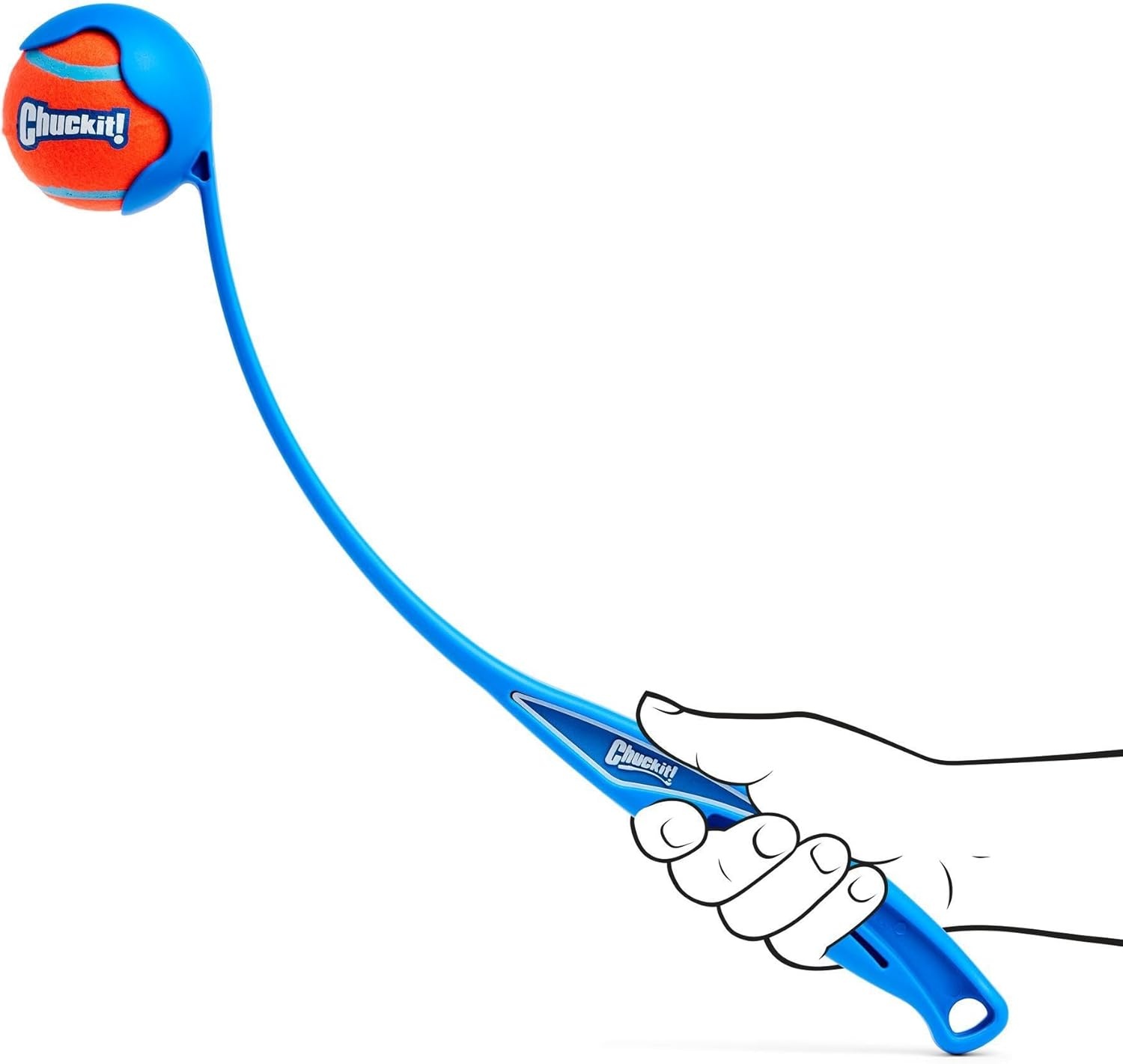 image:imageChuckit Dog Ball Launcher Pro 25 with Medium 25 Dog Fetch Ball Thrower For Dogs 2060 Pounds Made in USAJunior