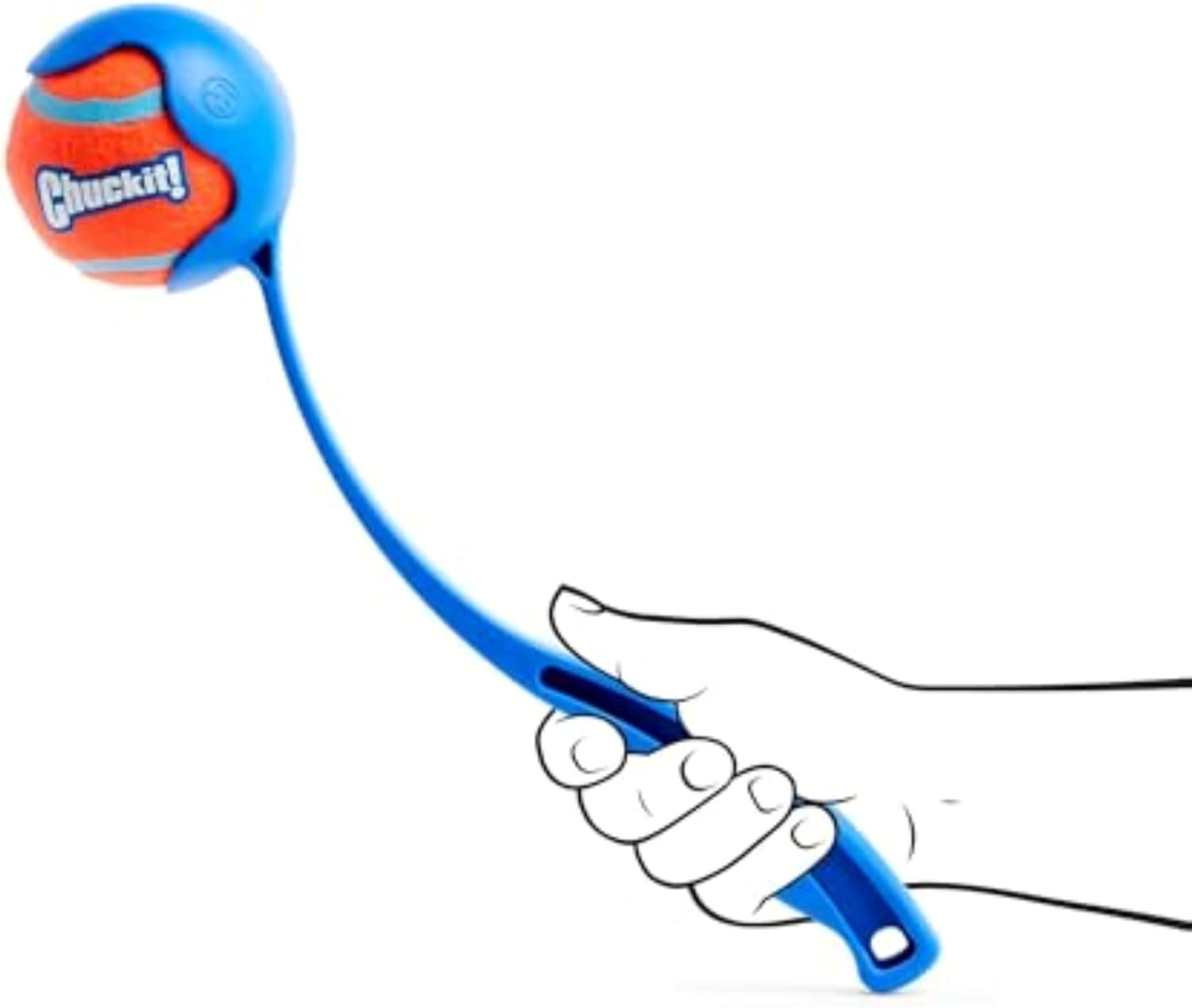 image:imageChuckit Dog Ball Launcher Pro 25 with Medium 25 Dog Fetch Ball Thrower For Dogs 2060 Pounds Made in USASport