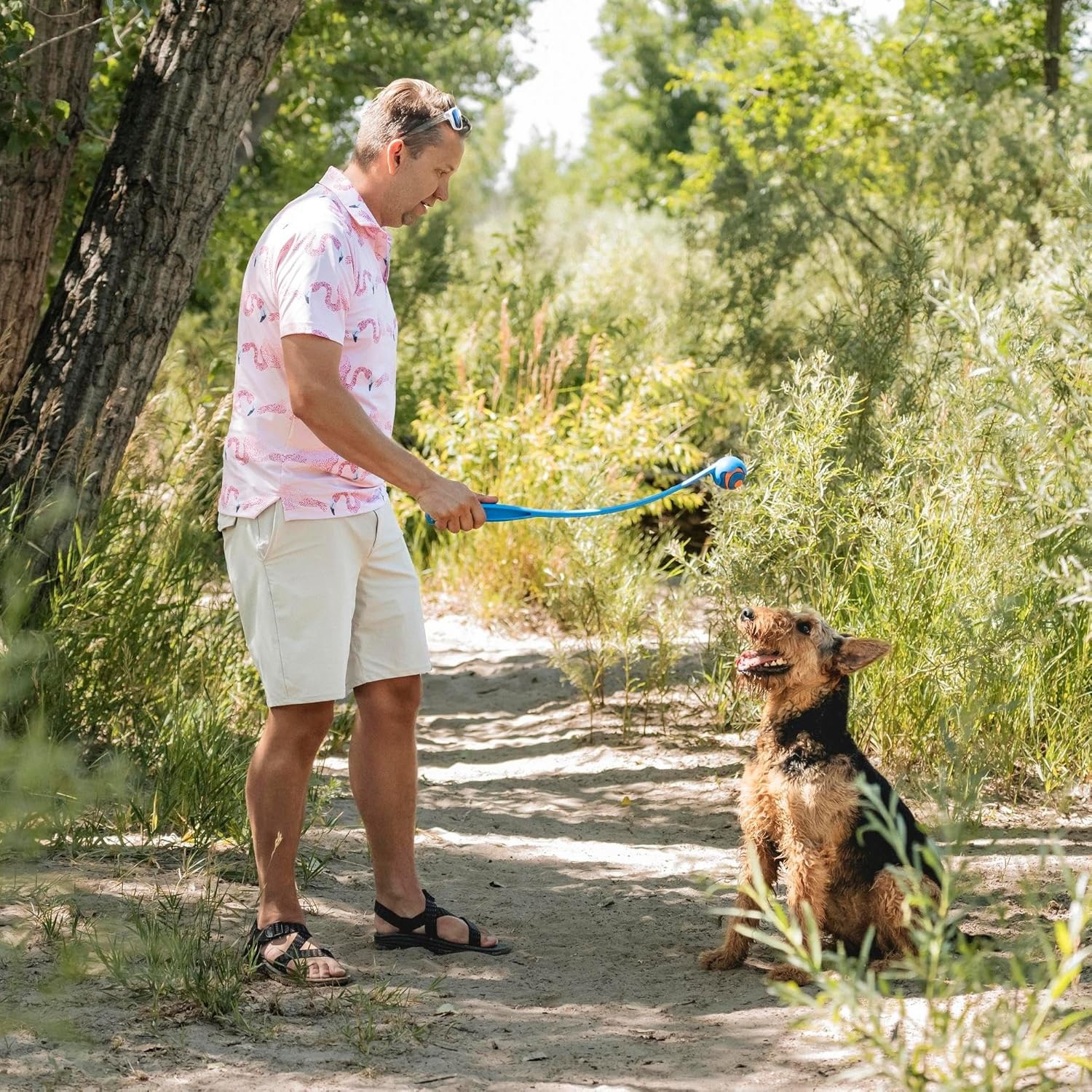 image:imageChuckit Sport 18M Dog Ball Launcher 18 Length Includes Medium Ball 25 For Dogs 2060 Pounds25in