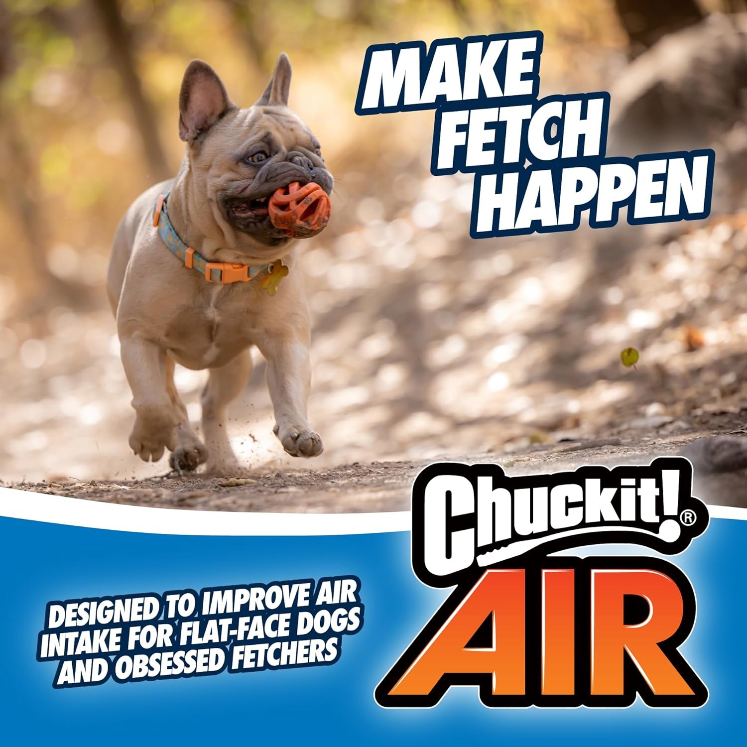 image:imageChuckit Air Fetch Ball Dog Toy Medium 25 Inch Diameter for dogs 2060 lbs Pack of 2Ball Large
