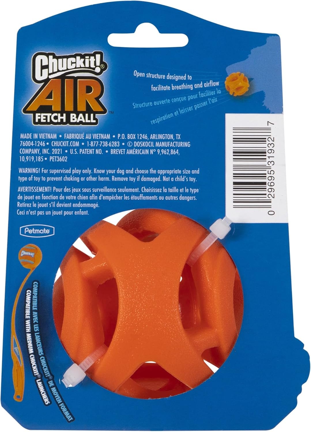 image:imageChuckit Air Fetch Ball Dog Toy Medium 25 Inch Diameter for dogs 2060 lbs Pack of 2Ball Medium