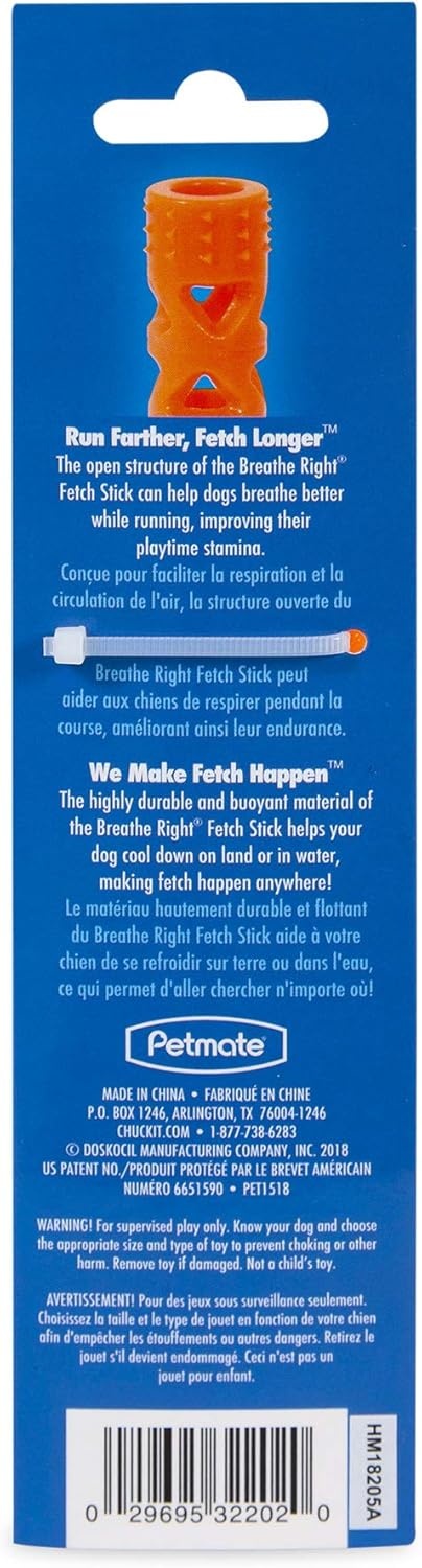 image:imageChuckit Air Fetch Stick Dog Toy Small OrangeSmall