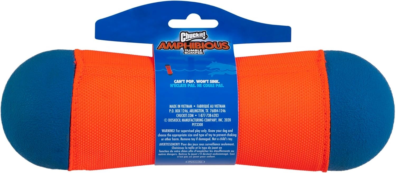image:imageChuckit Amphibious Tumble Bumper Dog Toy Floats on waterLargeLarge