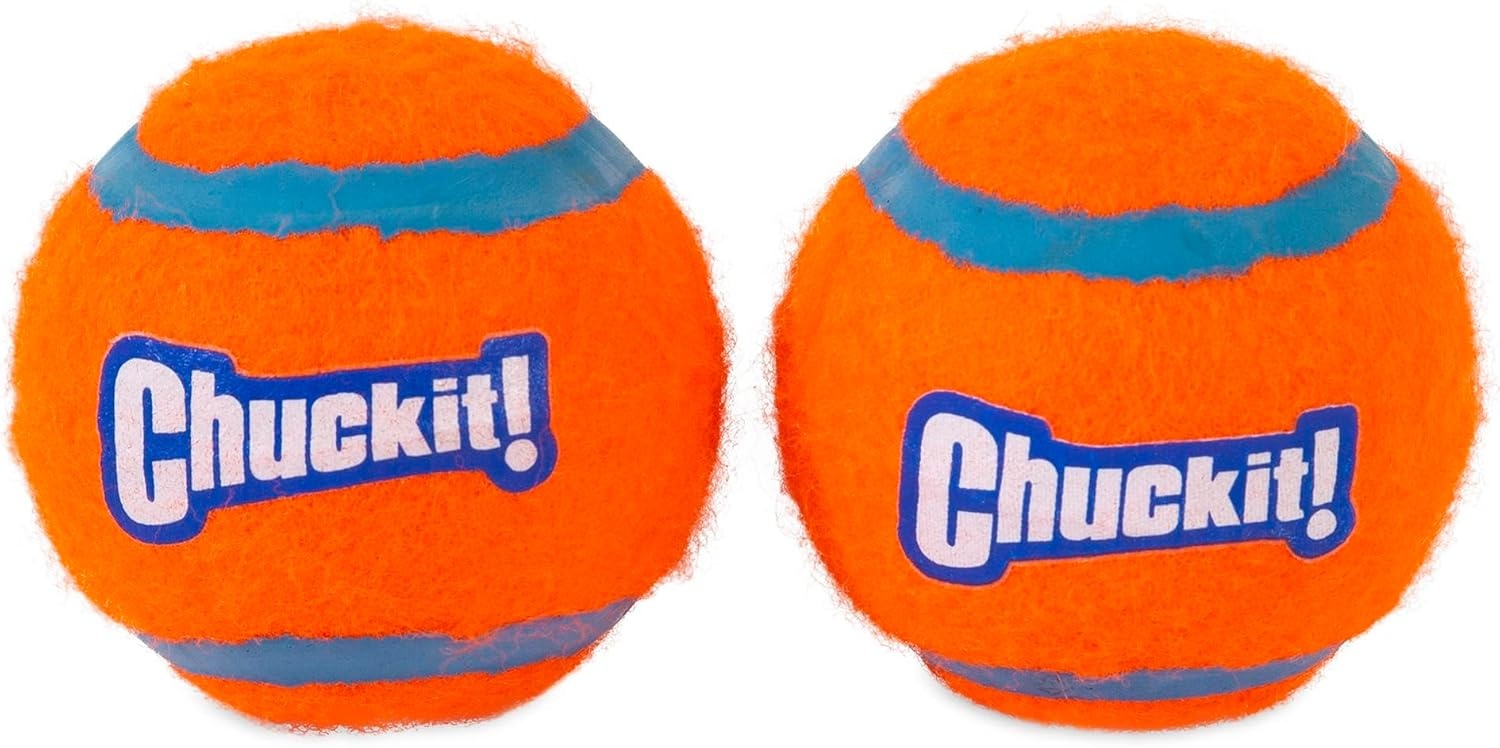 image:imageChuckit Dog Tennis Ball Dog Toy Large 3 Inch Diameter for dogs 60100 lbs Pack of 2Large 2 Count Pack of 12