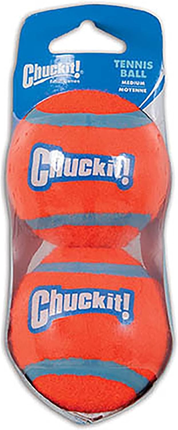 image:imageChuckit Dog Tennis Ball Dog Toy Large 3 Inch Diameter for dogs 60100 lbs Pack of 2Large 2 Count Pack of 12