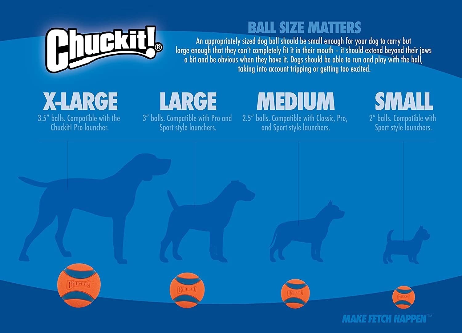 image:imageChuckit Dog Tennis Ball Dog Toy Large 3 Inch Diameter for dogs 60100 lbs Pack of 2XLarge Pack of 2