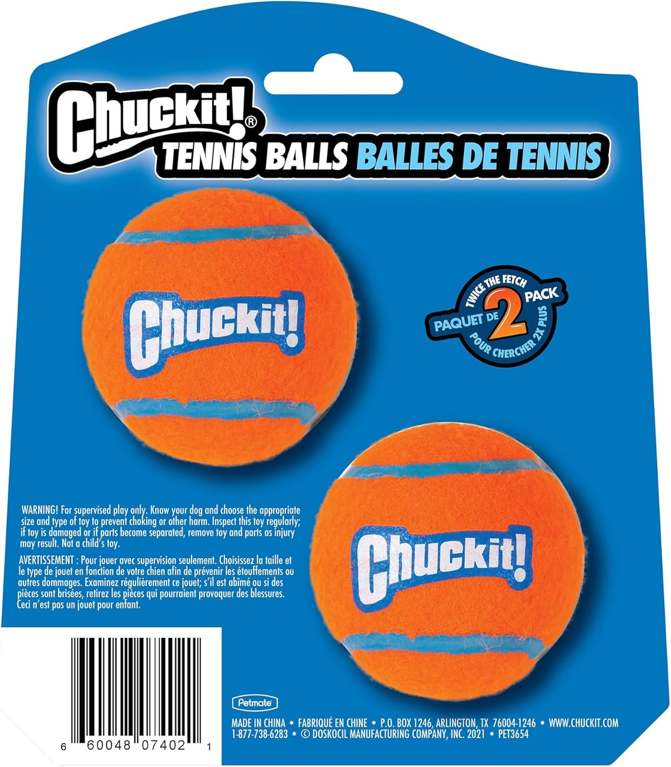 image:imageChuckit Dog Tennis Ball Dog Toy Medium 25 Inch Diameter for dogs 2060 lbs Pack of 2Medium Pack of 2