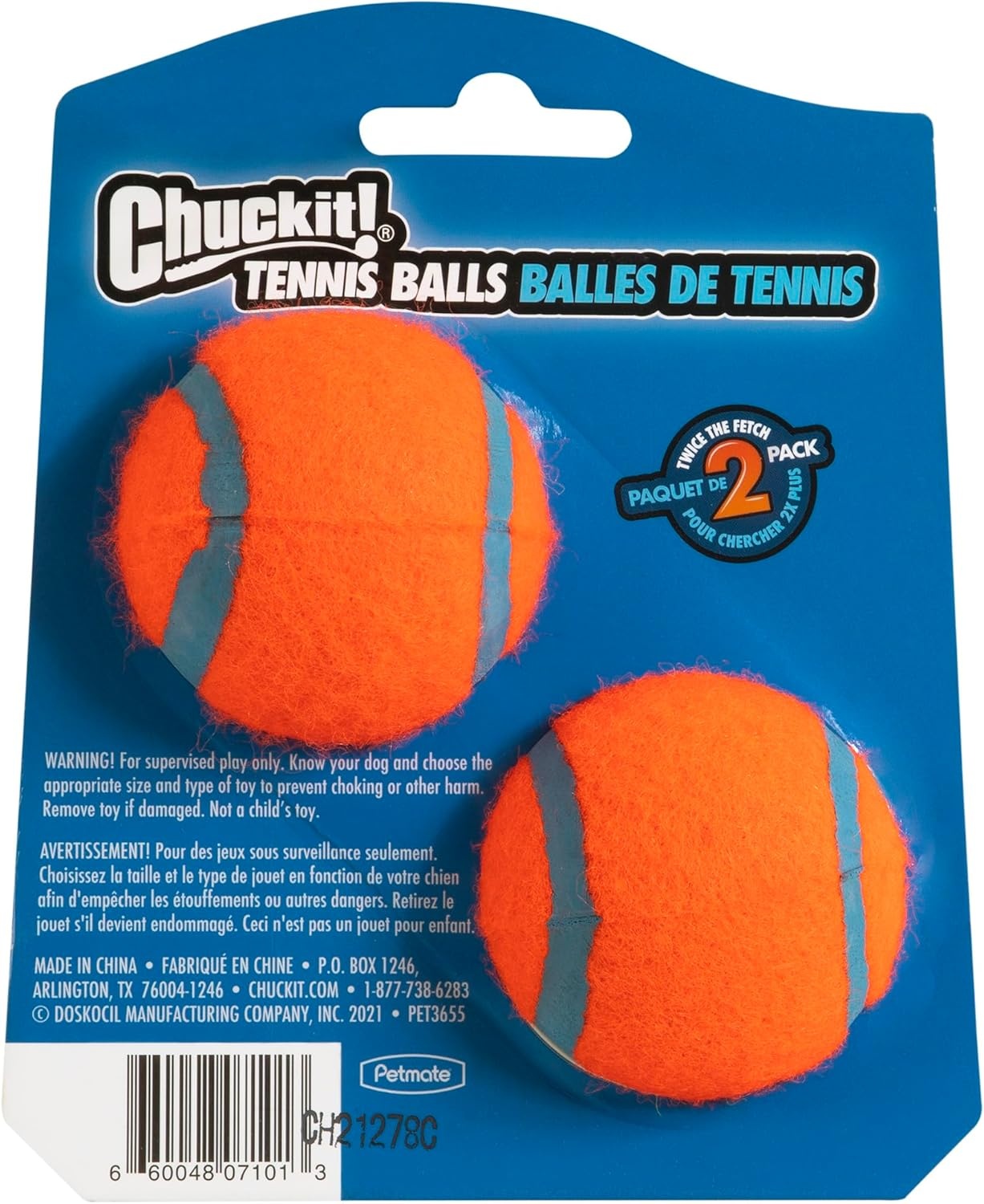 image:imageChuckit Dog Tennis Ball Dog Toy Medium 25 Inch Diameter for dogs 2060 lbs Pack of 2Small Pack of 2