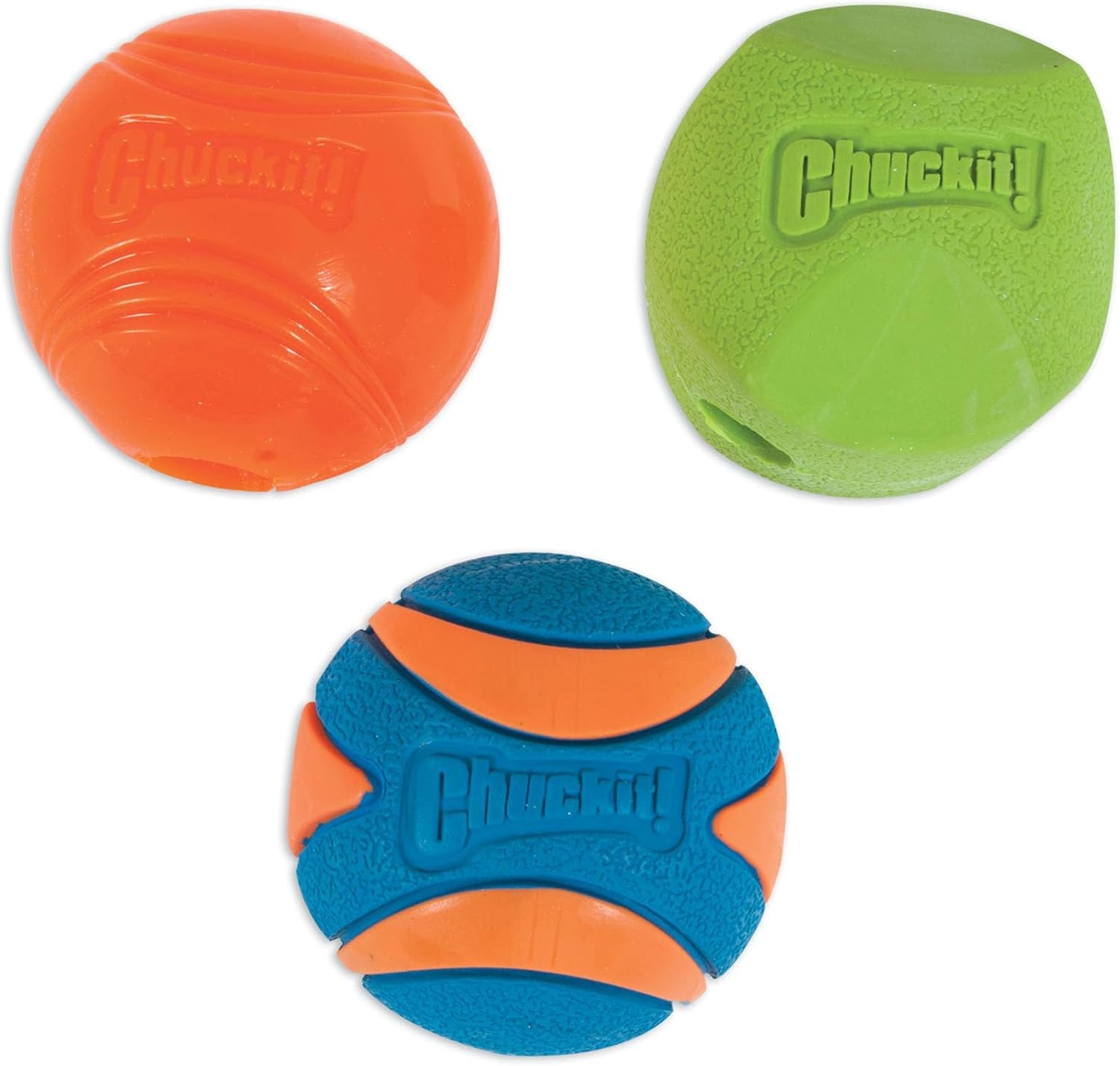 image:imageChuckit Gen 1 Fetch Pack Dog Balls Interactive Dog Toys HighBounce Fetch Ball Floating Ultra and Rugged Balls Durable Size Medium 25inch Diameter Set of 3Medium 25