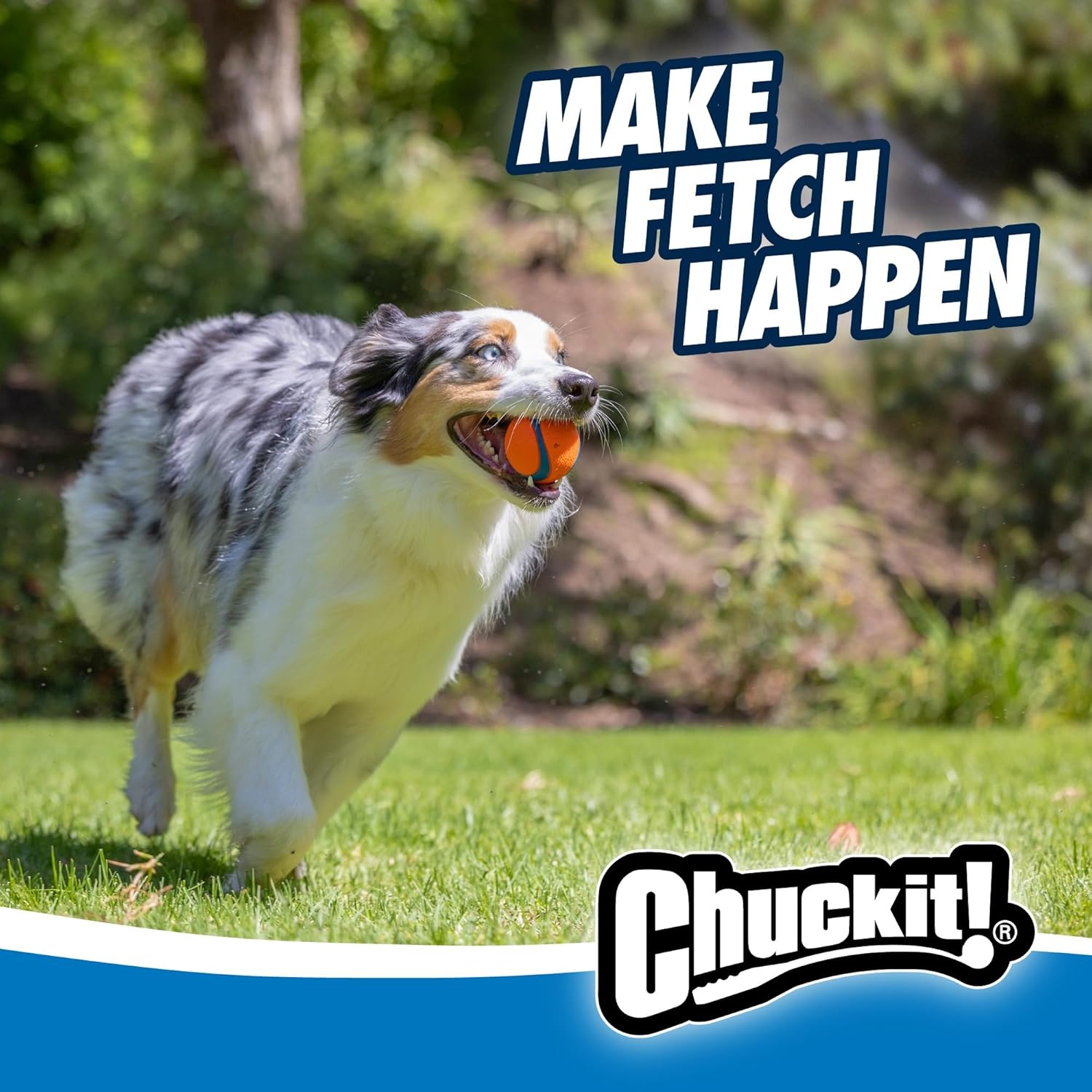 image:imageChuckit Gen 1 Fetch Pack Dog Balls Interactive Dog Toys HighBounce Fetch Ball Floating Ultra and Rugged Balls Durable Size Medium 25inch Diameter Set of 3Medium 25 Pack of 12