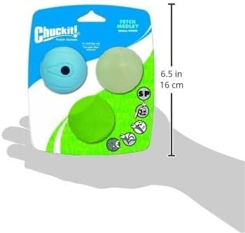 image:imageChuckit Gen 1 Fetch Pack Dog Balls Interactive Dog Toys HighBounce Fetch Ball Floating Ultra and Rugged Balls Durable Size Medium 25inch Diameter Set of 3Small 2 Pack of 12