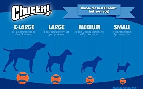 image:imageChuckit HighBounce Rubber Fetch Ball Medium 25 Inch Pack of 1 Assorted Colors For Medium Breeds