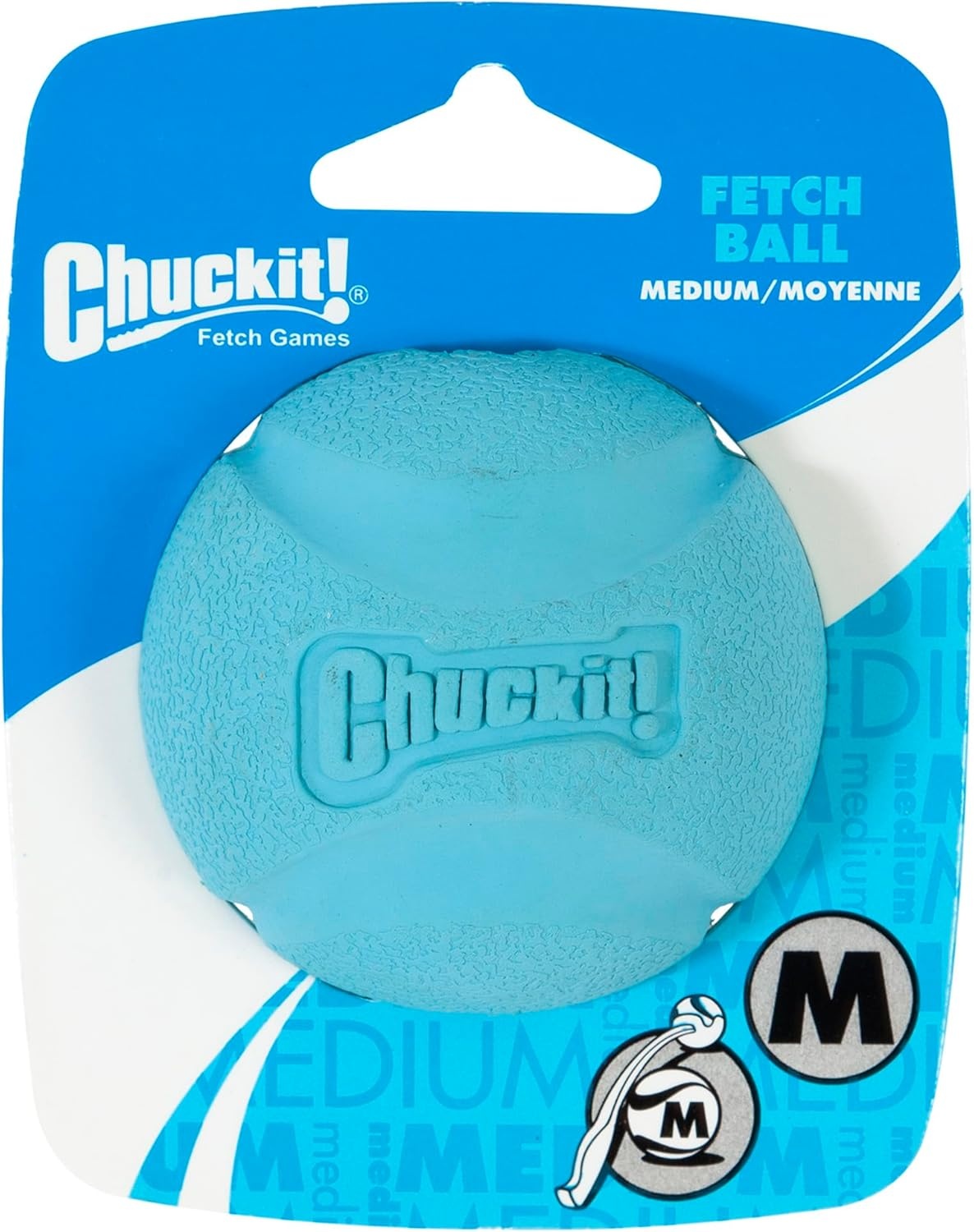 image:imageChuckit HighBounce Rubber Fetch Ball Medium 25 Inch Pack of 1 Assorted Colors For Medium Breeds