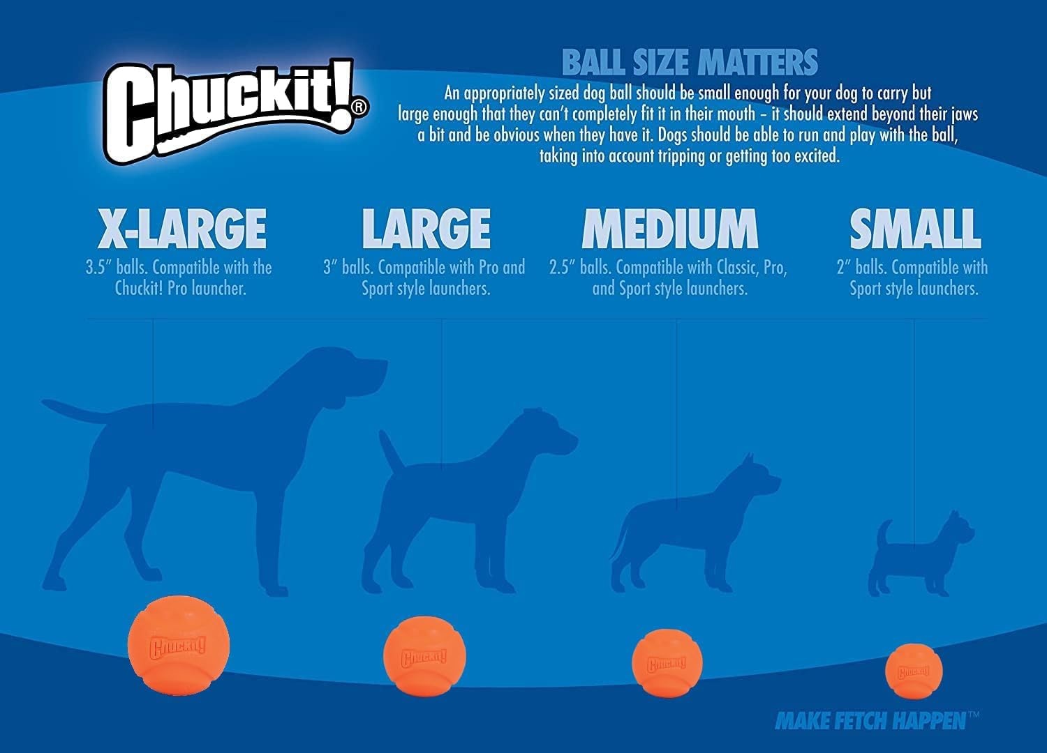 image:imageChuckit Medium Fetch Ball 25 2 Pack Colors VaryAssorted