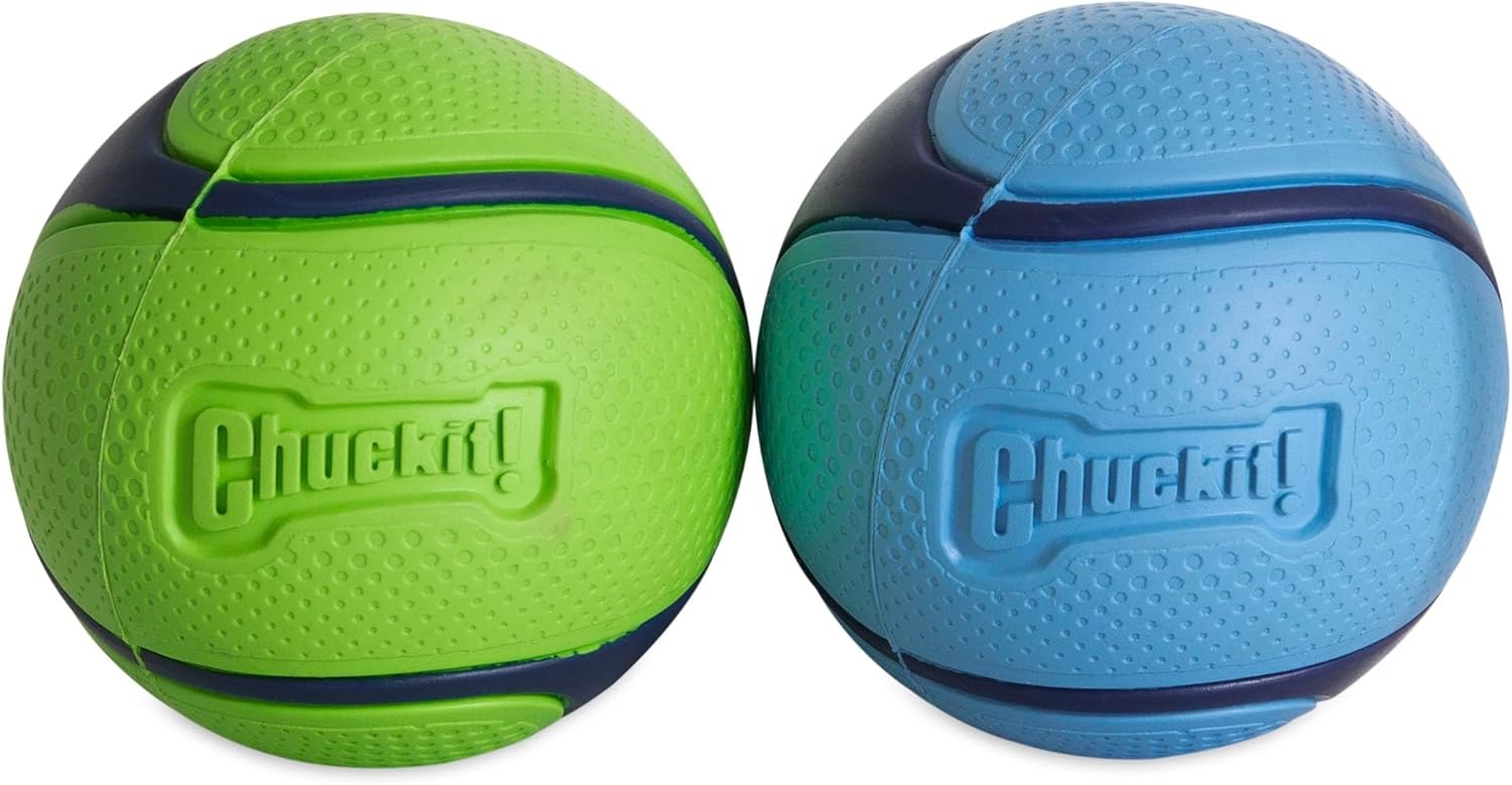 image:imageChuckit Medium Fetch Ball 25 2 Pack Colors VaryGreen Blue