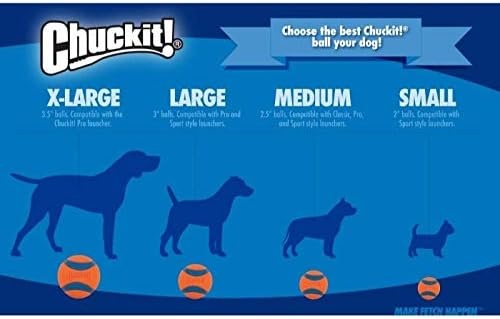 image:imageChuckit Strato Ball Dog Toy Medium 25 Inch 2 PackSmall