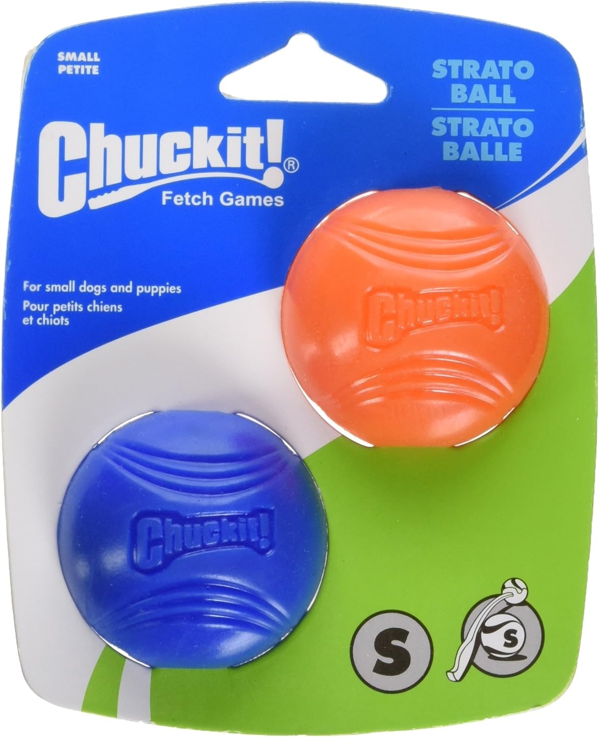 image:imageChuckit Strato Ball Dog Toy Medium 25 Inch 2 PackSmall
