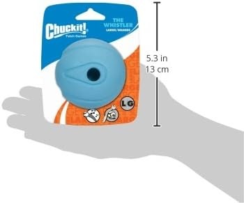 image:imageChuckit The Whistler Ball Dog Toy Medium 25 Inch Diameter for Dogs 2060 lbs Pack of 2 MulticolorLarge Pack of 1