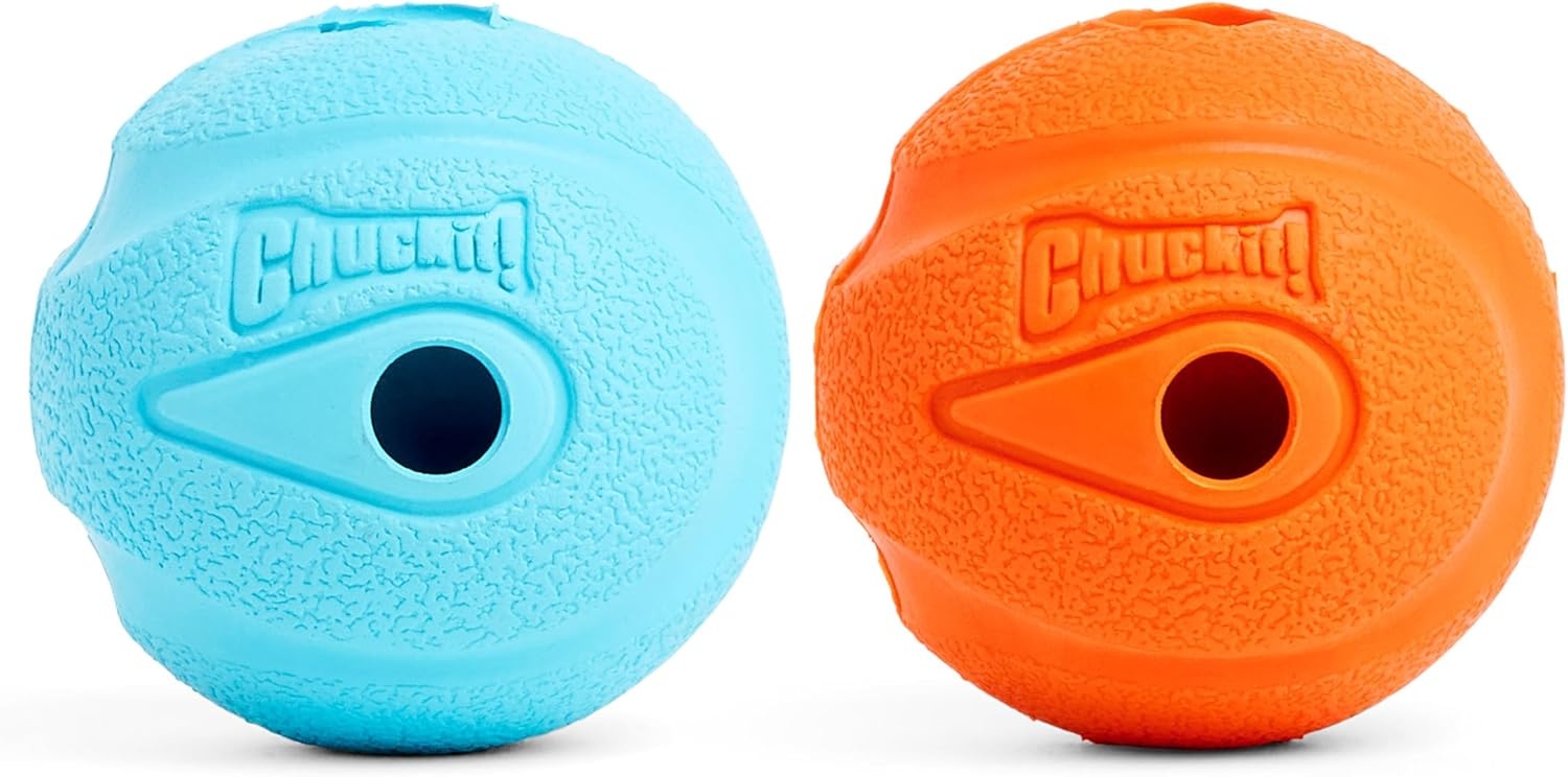 image:imageChuckit The Whistler Ball Dog Toy Small 2 Inch Diameter for Dogs 020 lbs Pack of 2Assorted