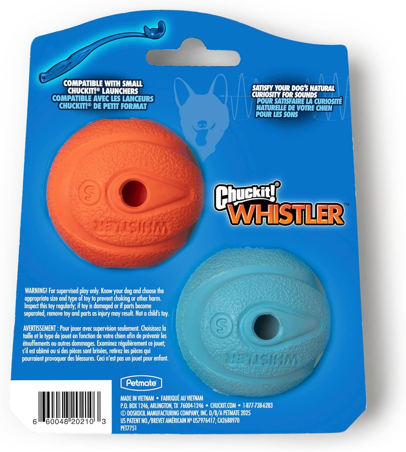 image:imageChuckit The Whistler Ball Dog Toy Small 2 Inch Diameter for Dogs 020 lbs Pack of 2Assorted