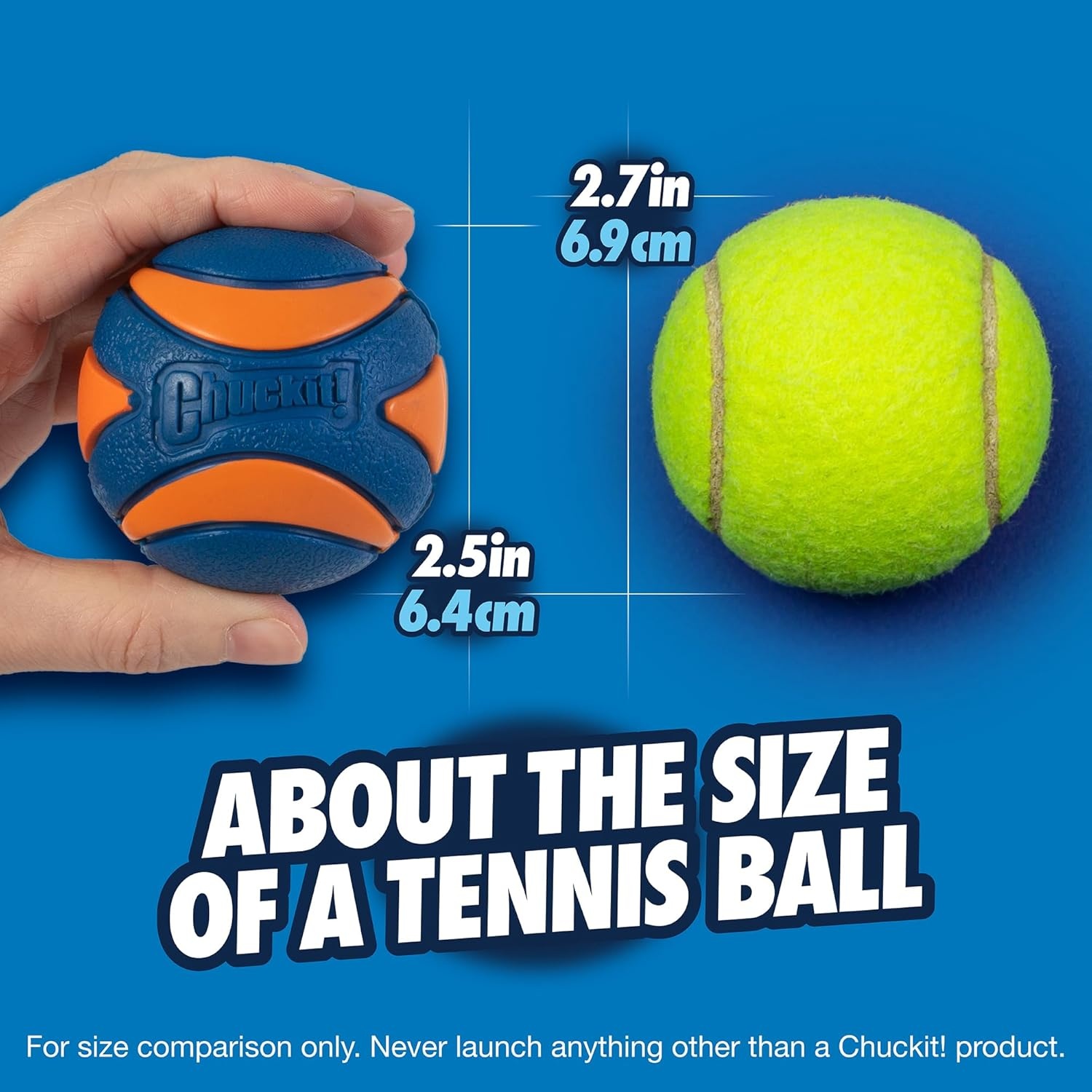 image:imageChuckit Ultra Ball Dog Toy Medium Bouncy Fetch Balls For Dogs 2060 lbs Made from Durable Rubber Floating Water Pet Toys Size Medium 25inch Diameter Pack of 4Medium Pack of 12