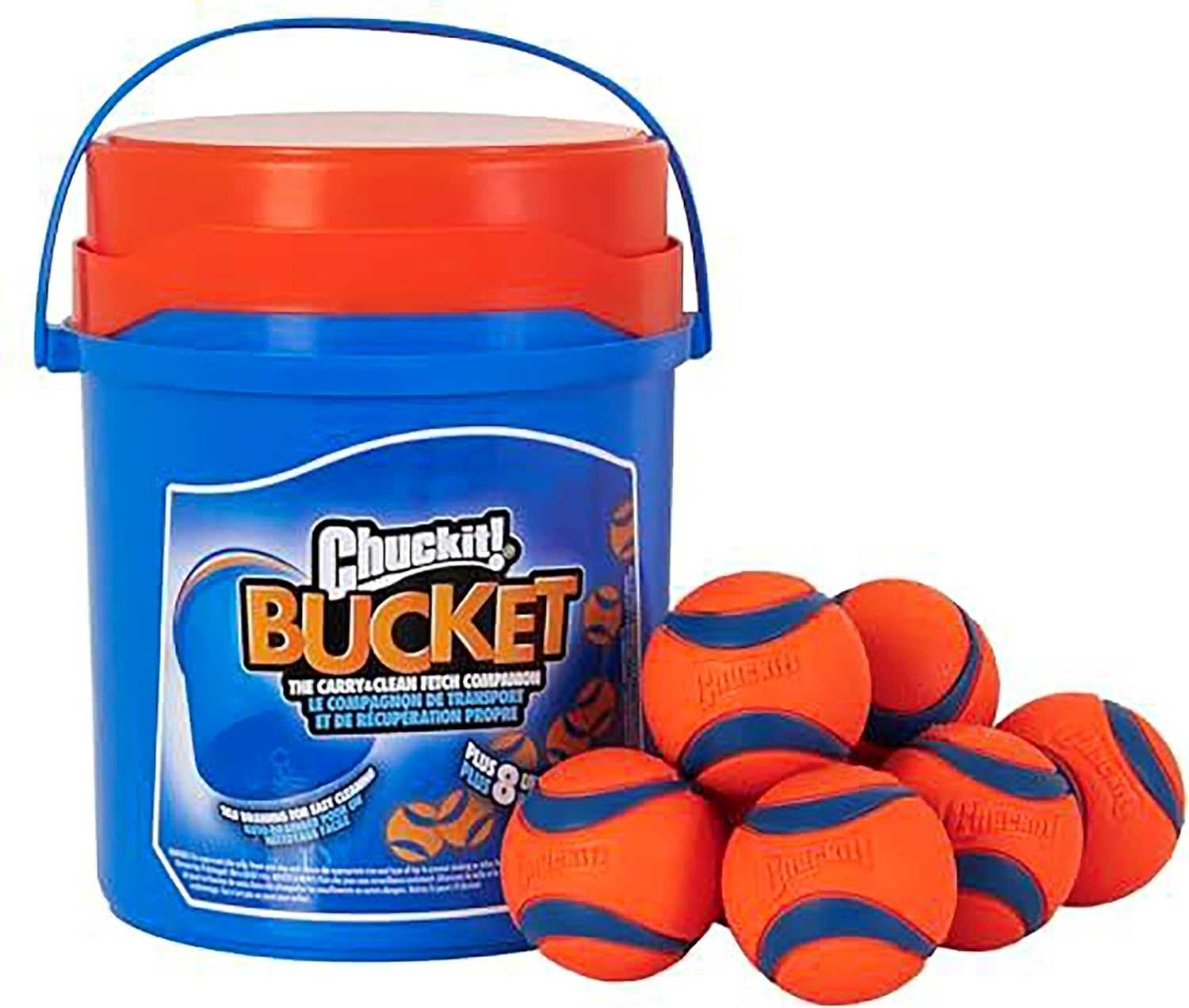 image:imageChuckit Ultra Ball Dog Toy Medium Bouncy Fetch Balls For Dogs 2060 lbs Made from Durable Rubber Floating Water Pet Toys Size Medium 25inch Diameter Pack of 4Medium
