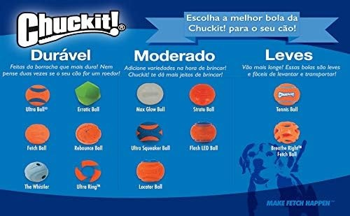 image:imageChuckit Ultra Ball Dog Toy Medium Bouncy Fetch Balls For Dogs 2060 lbs Made from Durable Rubber Floating Water Pet Toys Size Medium 25inch Diameter Pack of 4Medium Pack of 12