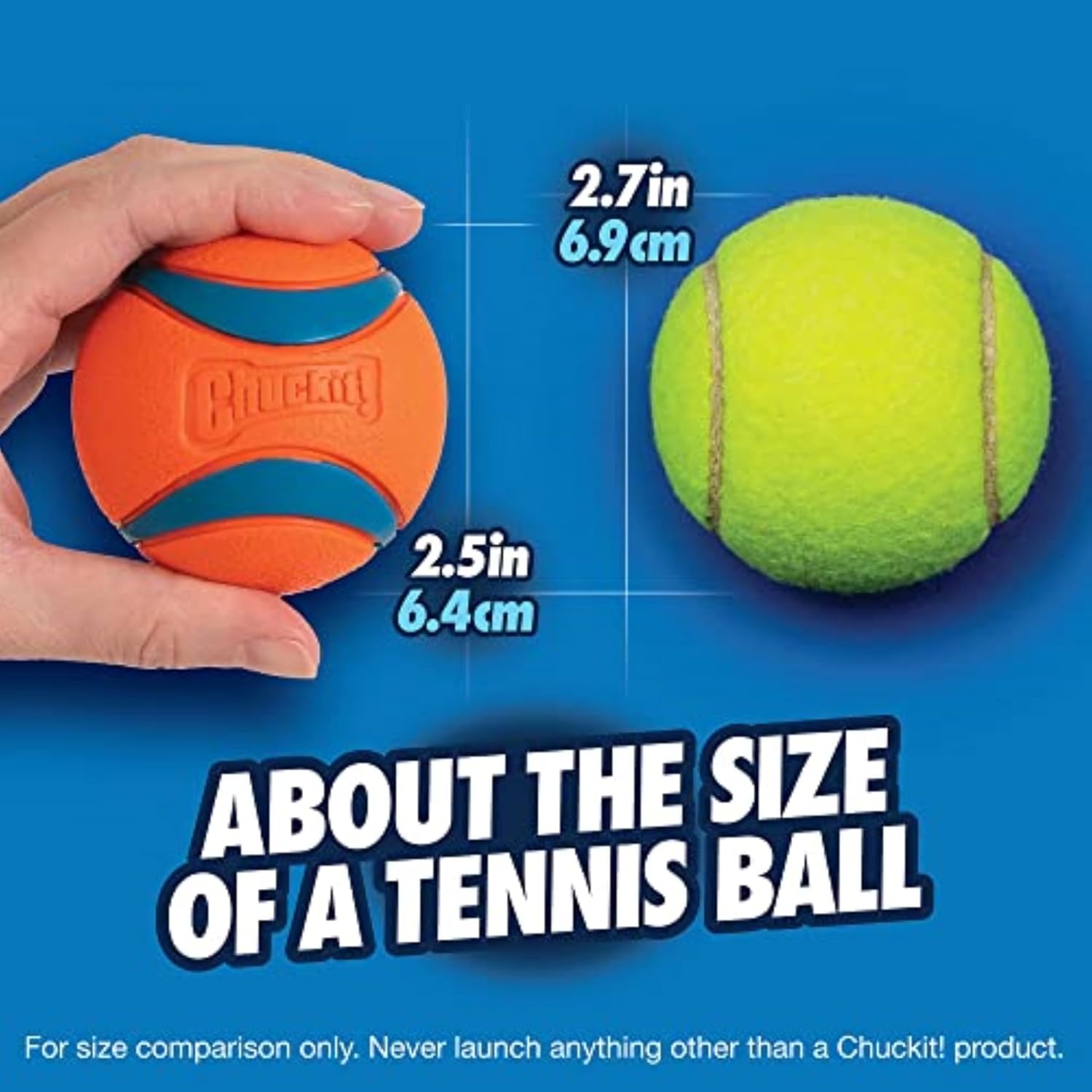 image:imageChuckit Ultra Ball Dog Toy Medium Bouncy Fetch Balls For Dogs 2060 lbs Made from Durable Rubber Floating Water Pet Toys Size Medium 25inch Diameter Pack of 4Medium