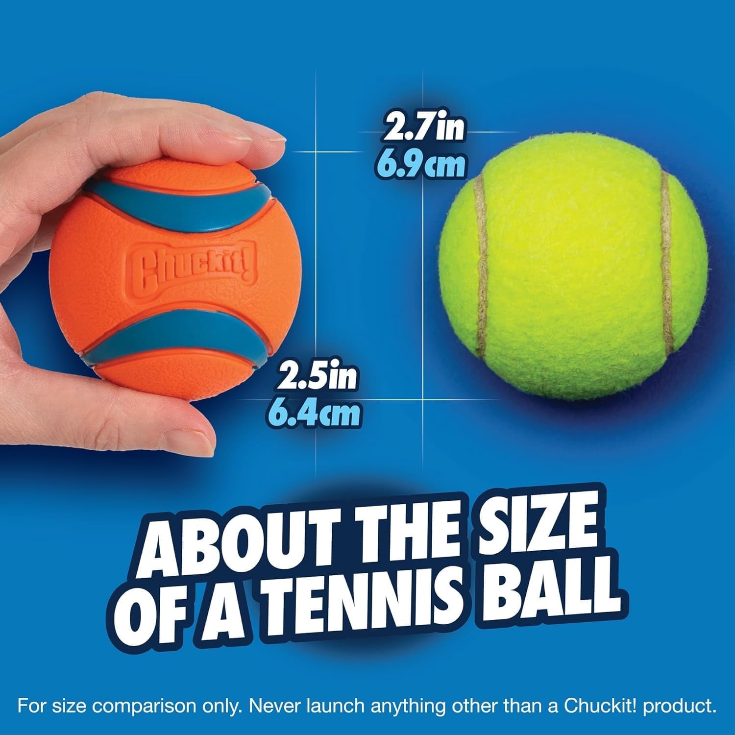 image:imageChuckit Ultra Ball Dog Toy Medium Bouncy Fetch Balls For Dogs 2060 lbs Made from Durable Rubber Floating Water Pet Toys Size Medium 25inch Diameter Pack of 4Medium Pack of 6