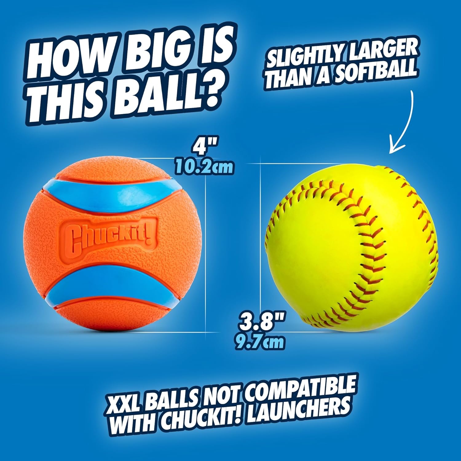image:imageChuckit Ultra Squeaker Ball Dog Toy Large 3 Inch 1 Pack for Large BreedsUltra