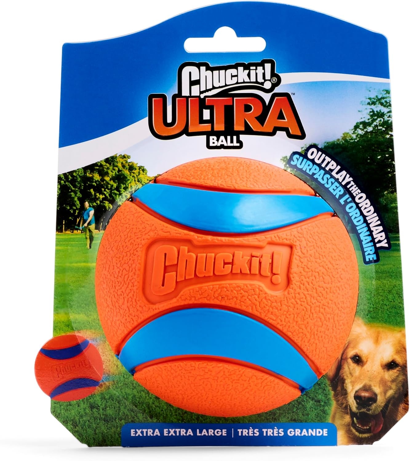 image:imageChuckit Ultra Squeaker Ball Dog Toy Large 3 Inch 1 Pack for Large BreedsUltra