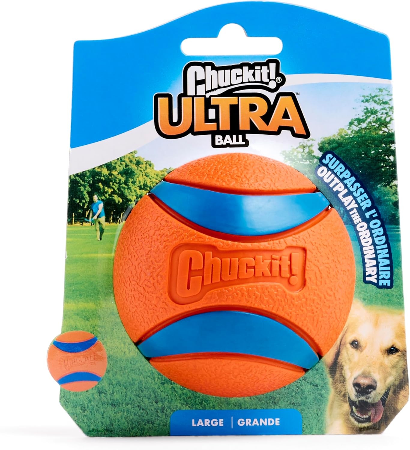 image:imageChuckit Ultra Squeaker Ball Dog Toy Large 3 Inch 1 Pack for Large BreedsUltra