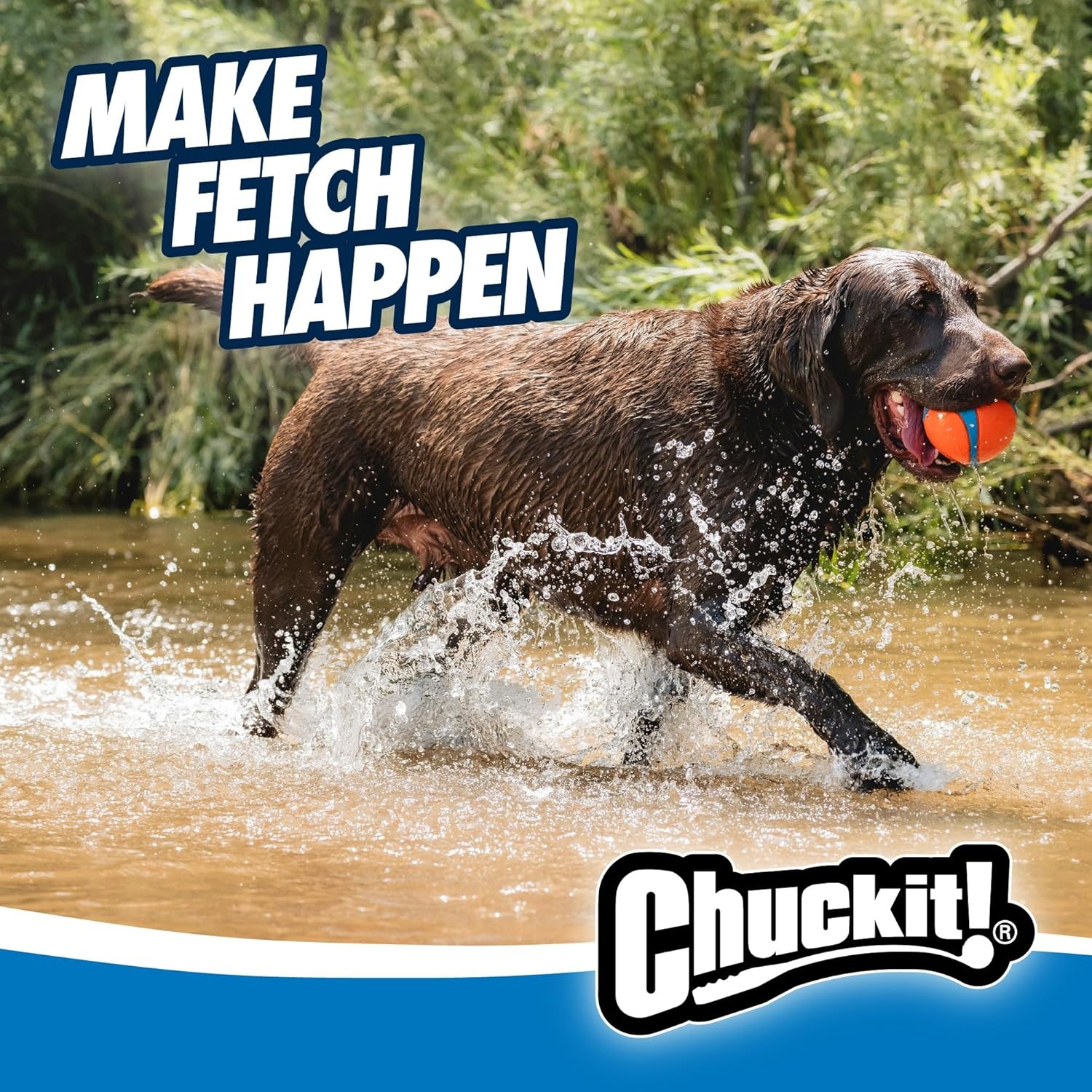 image:imageChuckit Ultra Squeaker Ball Dog Toy Large 3 Inch 1 Pack for Large BreedsUltra