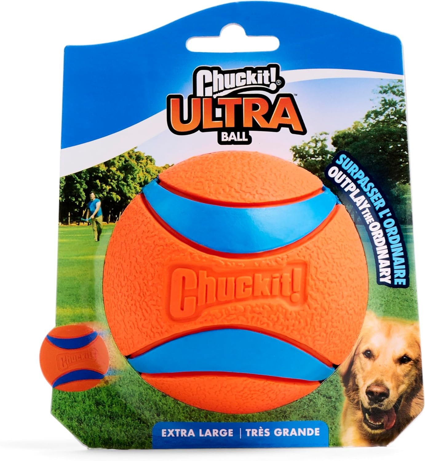 image:imageChuckit Ultra Squeaker Ball Dog Toy Large 3 Inch 1 Pack for Large BreedsUltra