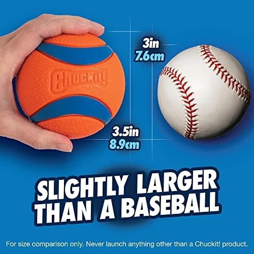image:imageChuckit Ultra Squeaker Ball Dog Toy Large 3 Inch 1 Pack for Large BreedsUltra