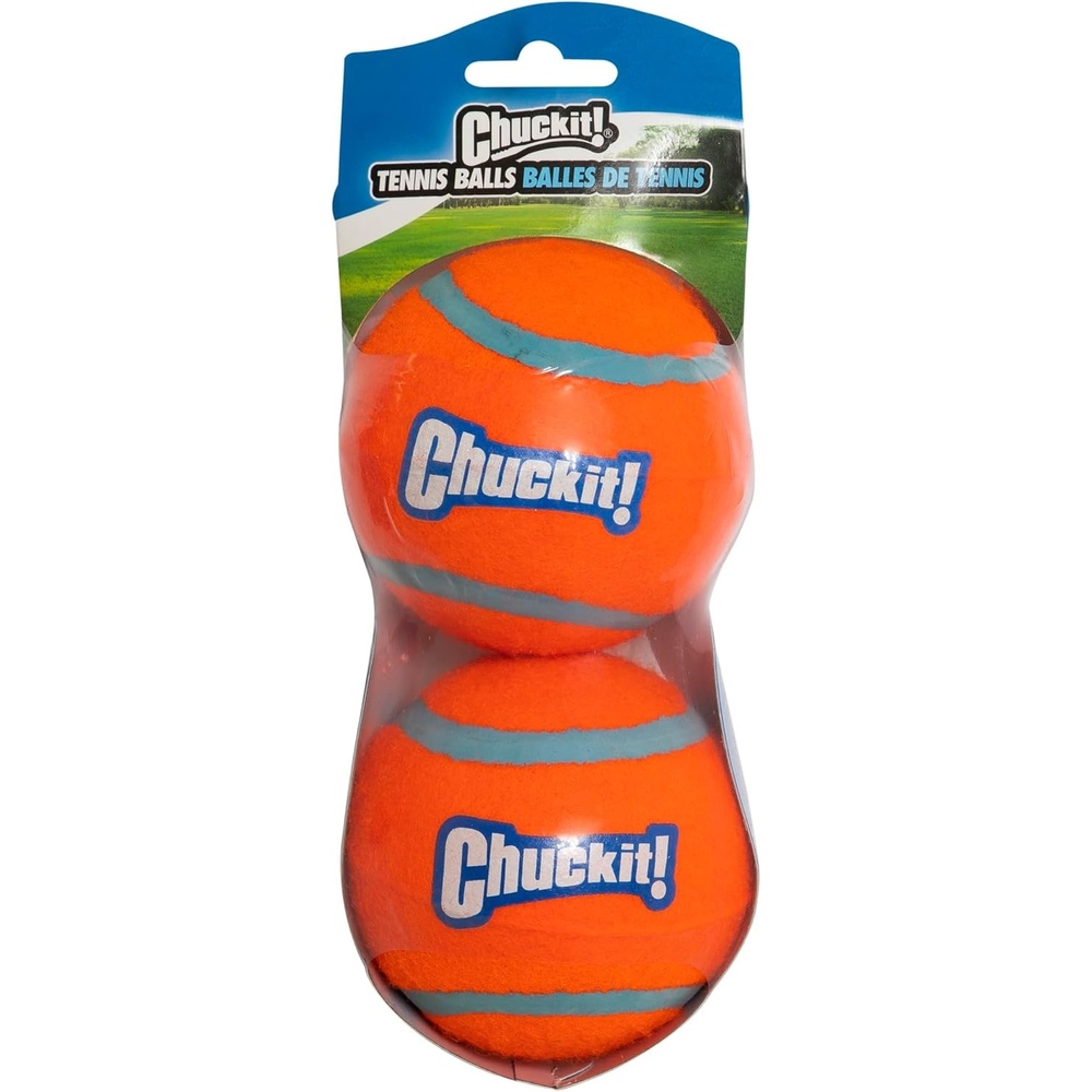 image:imageChuckit Dog Tennis Ball Dog Toy Large 3 Inch Diameter for dogs 60100 lbs Pack of 2XLarge Pack of 2