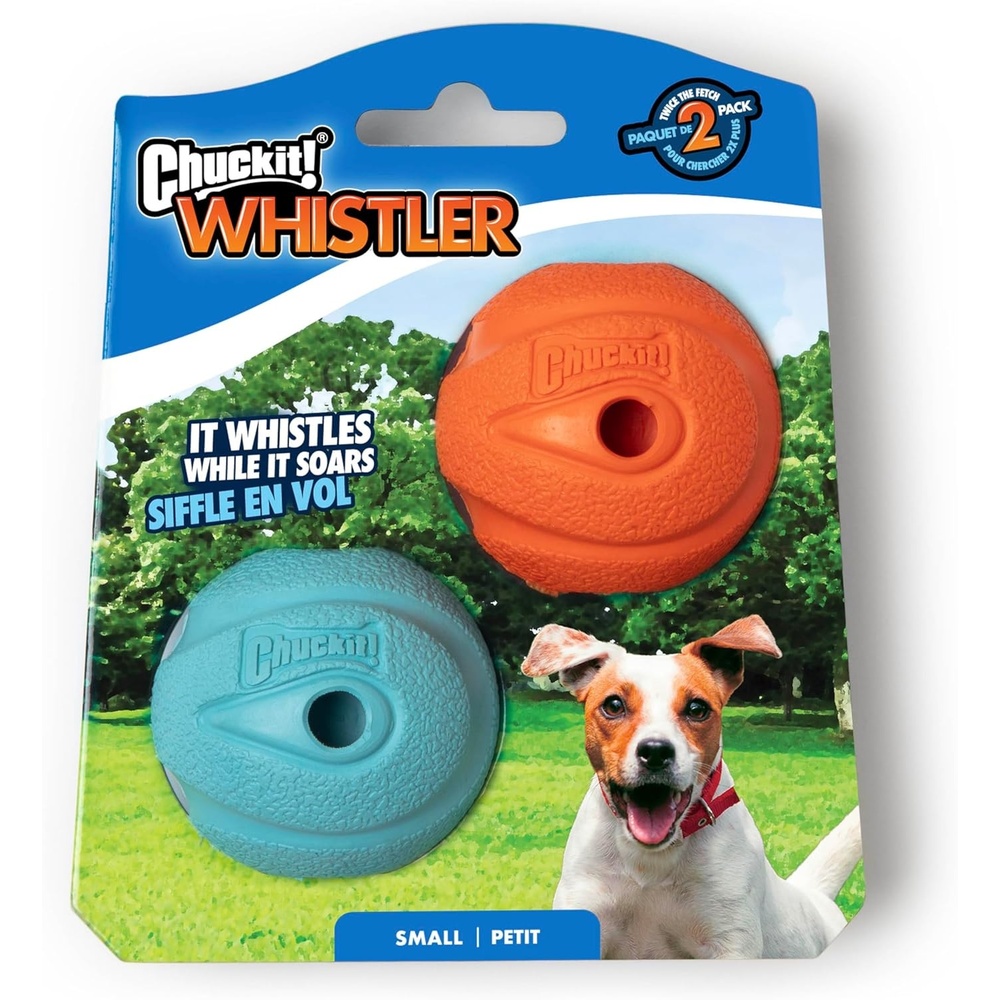 image:imageChuckit The Whistler Ball Dog Toy Small 2 Inch Diameter for Dogs 020 lbs Pack of 2Assorted